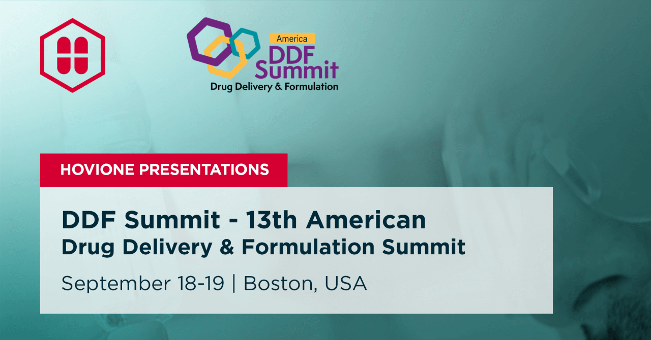 Hovione present at DDF Summit USA 2023 in Boston | Hovione